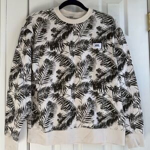 Vans Black and White Floral Sweatshirt